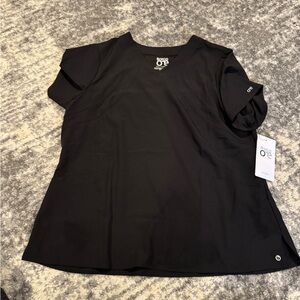 Elegant Black Short Sleeve Top by Barco One